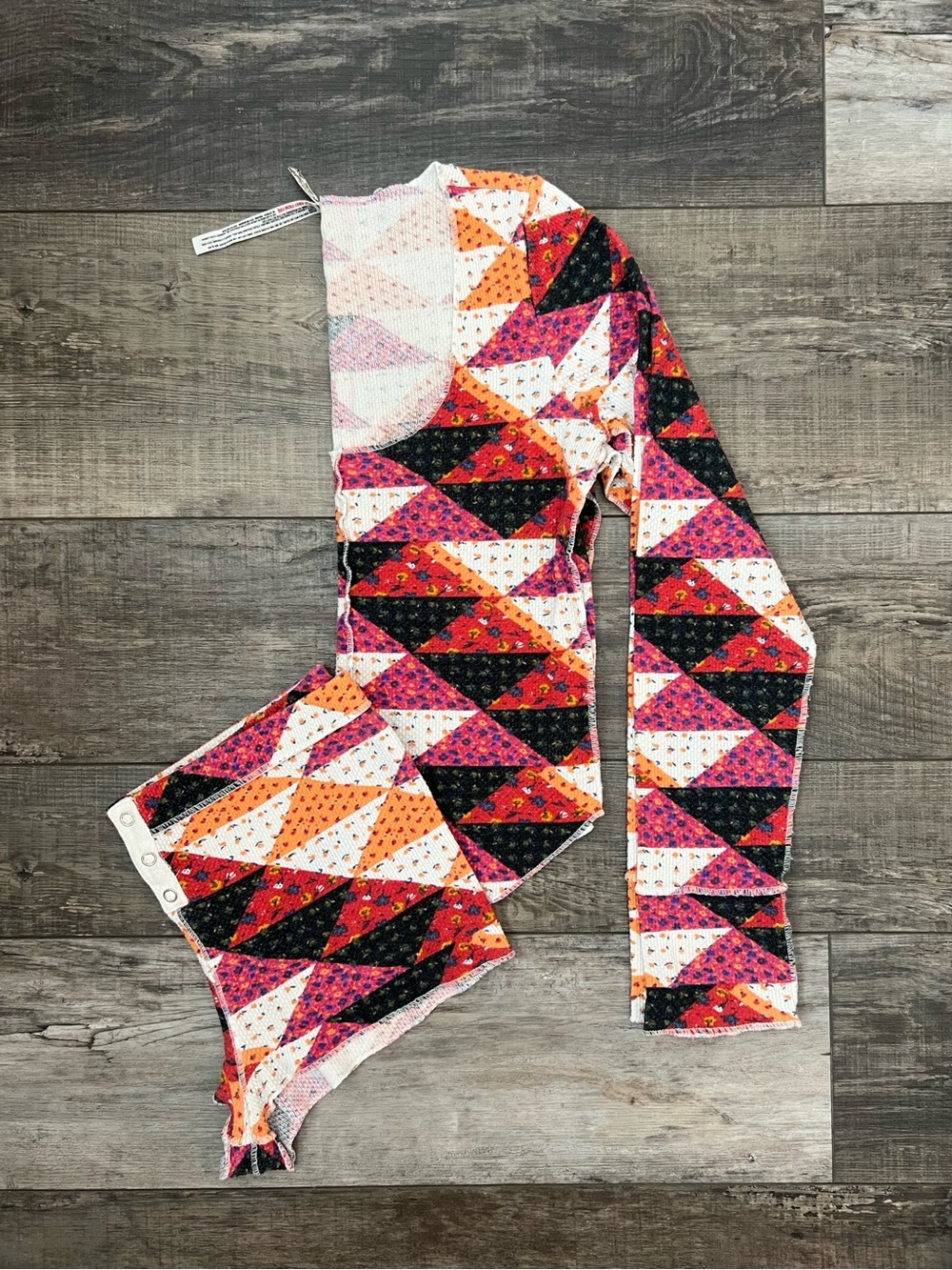 Free People Colorful Geometric Pajama Set